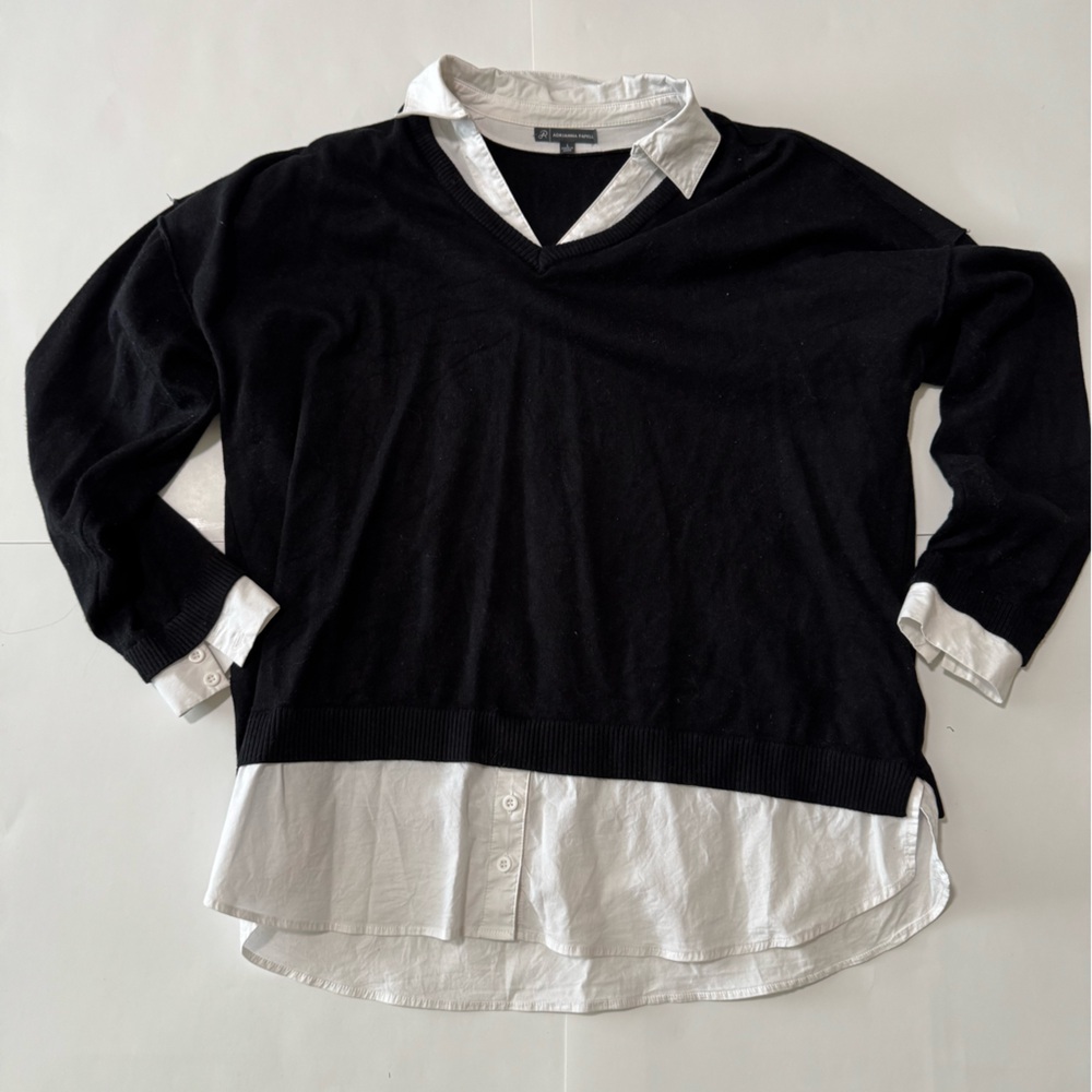 Adrianna Papell Black and White Sweater